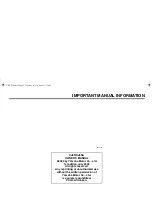 Preview for 5 page of Yamaha Diver 510N XJ6S Owner'S Manual