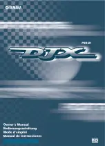 Yamaha DJX PSR-D1 Owner'S Manual preview