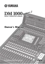 Yamaha DM 1000 Owner'S Manual preview