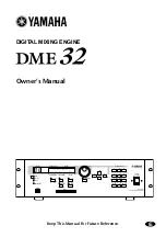 Yamaha DME32 Owner'S Manual preview