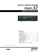 Yamaha DME32 Service Manual preview