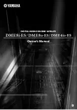 Yamaha DME4io-ES Owner'S Manual предпросмотр