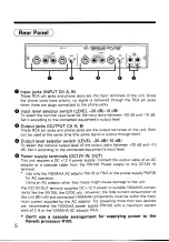 Предварительный просмотр 6 страницы Yamaha DP100 Operation Manual