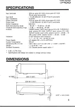 Preview for 7 page of Yamaha DP100 Operation Manual