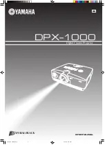 Yamaha DPX 1000 - DLP Projector - HD 720p Owner'S Manual preview