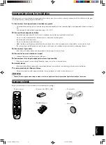 Preview for 5 page of Yamaha DPX 1000 - DLP Projector - HD 720p Owner'S Manual