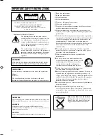 Preview for 2 page of Yamaha DPX-1200 Owner'S Manual