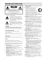 Preview for 2 page of Yamaha DPX-830 - WXGA DLP Projector Owner'S Manual