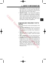 Preview for 15 page of Yamaha DR2 PTV QUIETECH 2020 Owner'S/Operator'S Manual