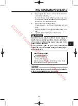 Preview for 25 page of Yamaha DR2 PTV QUIETECH 2020 Owner'S/Operator'S Manual