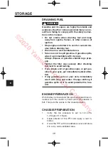 Preview for 54 page of Yamaha DR2 PTV QUIETECH 2020 Owner'S/Operator'S Manual