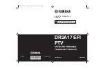 Yamaha DR2A17 EFI PTV Operator'S Manual preview