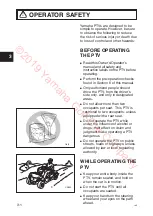 Preview for 12 page of Yamaha DR2E PTV 2019 Owner'S/Operator'S Manual