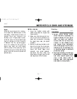 Preview for 73 page of Yamaha DRAG STAR XVS125 Owner'S Manual