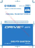 Yamaha DRIVE 2 DR2 PTV QUIETECH 2021 Owner'S/Operator'S Manual preview