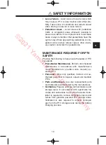 Preview for 15 page of Yamaha DRIVE 2 DR2 PTV QUIETECH 2021 Owner'S/Operator'S Manual