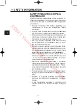 Preview for 16 page of Yamaha DRIVE 2 DR2 PTV QUIETECH 2021 Owner'S/Operator'S Manual