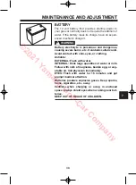 Preview for 43 page of Yamaha DRIVE 2 DR2 PTV QUIETECH 2021 Owner'S/Operator'S Manual