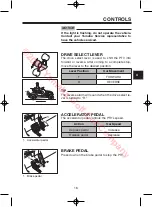 Предварительный просмотр 21 страницы Yamaha DRIVE 2 EFI 2020 Owner'S/Operator'S Manual