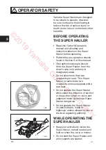 Preview for 12 page of Yamaha DRIVE 2 SUPER HAULER 2019 Owner'S/Operator'S Manual