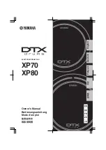 Preview for 1 page of Yamaha DRTX XP70 Owner'S Manual