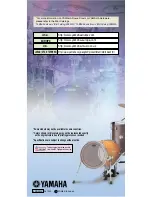 Предварительный просмотр 36 страницы Yamaha Drum Set ABD1520T Brochure