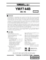 Предварительный просмотр 1 страницы Yamaha DS-1S Technical Manual