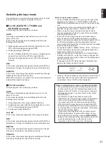 Предварительный просмотр 43 страницы Yamaha DSP-A1 Owner'S Manual