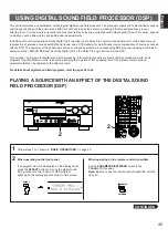 Предварительный просмотр 47 страницы Yamaha DSP-A1 Owner'S Manual