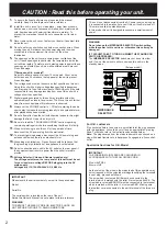 Preview for 4 page of Yamaha DSP-A2 Owner'S Manual