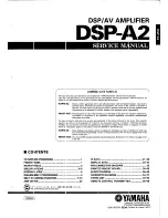 Yamaha DSP-A2 Service Manual preview