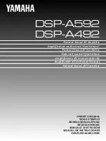 Yamaha DSP-A492 Owner'S Manual preview