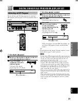 Preview for 25 page of Yamaha DSP-A5 Owner'S Manual