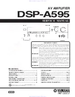 Предварительный просмотр 1 страницы Yamaha DSP-A595 Service Manual