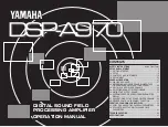 Yamaha DSP-A970 Operation Manual предпросмотр