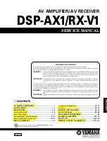 Предварительный просмотр 1 страницы Yamaha DSP-AX1/RX-V1 Service Manual