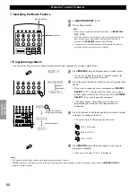 Предварительный просмотр 62 страницы Yamaha DSP-AX1 Owner'S Manual