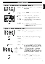 Предварительный просмотр 63 страницы Yamaha DSP-AX1 Owner'S Manual