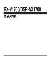 Предварительный просмотр 162 страницы Yamaha DSP-AX1700 Service Manual