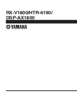 Preview for 181 page of Yamaha DSP-AX1800 Service Manual