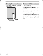 Preview for 22 page of Yamaha DSP-AX463 Owner'S Manual