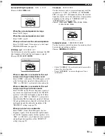 Preview for 53 page of Yamaha DSP-AX463 Owner'S Manual
