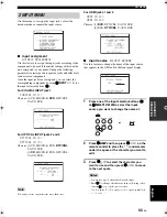 Preview for 57 page of Yamaha DSP-AX463 Owner'S Manual