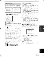 Preview for 59 page of Yamaha DSP-AX463 Owner'S Manual