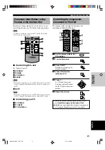 Предварительный просмотр 43 страницы Yamaha DSP-AX620 Owner'S Manual