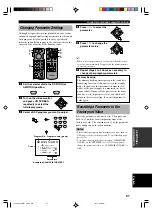 Предварительный просмотр 53 страницы Yamaha DSP-AX620 Owner'S Manual