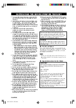 Предварительный просмотр 2 страницы Yamaha DSP-AX640SE Owner'S Manual