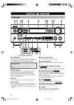 Предварительный просмотр 6 страницы Yamaha DSP-AX640SE Owner'S Manual