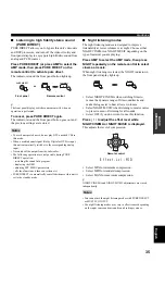 Предварительный просмотр 37 страницы Yamaha DSP-AX757SE Owner'S Manual