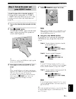 Предварительный просмотр 11 страницы Yamaha DSP-AX861SE Owner'S Manual